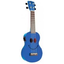 MAHALO Ukulele Smile Blu Elettrificato