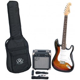 SX SE1SK Black - Kit Chitarra Elettrica